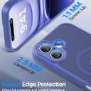 Magnetic for iPhone 16 Case [Full Camera Protection][Military-Grade Protection][Compatible with MagSafe] Shockproof Protective Slim Phone Case for iPhone 16, Cobalt Blue