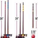 Franklin Sports Portable Backyard Croquet Sets - Complete 4 + 6 Player Croquet Sets with Mallets, Croquet Balls + Wickets Included - Outdoor Family Lawn Game Sets