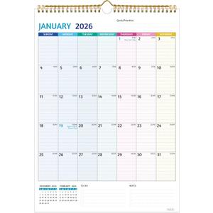 4 x Wall Calendar 2026-2027 Run Now to Jun 2027, Calendar 2026-2027 Wall, 12 x 17 In, 18 Monthly Calendar, 2026 Calendar with Large Blocks, Thick Paper, Holidays, To-do Notes, Great for Organizing