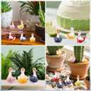 90pcs Miniature Resin Goose, 3 Color Hawaii Bikini Style Mini Small Goose Figurine Decor Combo Tiny Resin Animal Little Statue for DIY Summer Dollhouse Garden Bonsai Micro Landscape