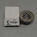 Westbrass A206P-07 2" No-Caulk PVC Compression Shower Drain with 4-1/4" Round Grid Cover, Satin Nickel