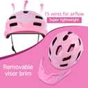 Kids Helmet, SIFVO Kids Bike Helmet Boys and Girls Bike Helmet with Cool Visor Helmet for Kids 5-14, Kids Bike Helmets Youth Bike Helmet Adjustable & Lightweight 50-57cm
