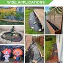 Feitore 4 Mil Black Plastic Sheeting 4 FT x 100 FT Plastic Weed Barrier Landscape Fabric Heavy Duty Roll for Garden Multi Use Polyethylene Sheeting