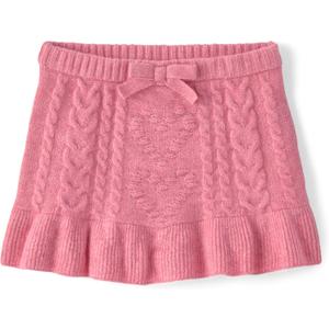 Gymboree Girls' and Toddler Sweater Knit Skirts (10, Pink Heart)