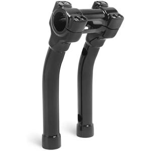 TIGERSGATE 10 Inch Handlebar Riser 1.25" Murdock Pullback Risers for Harley, Black