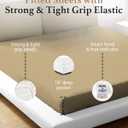 Good Sleep Bedding King Size Fitted Sheet - 800 Thread Count, Deep Pocket 16", "Soft & Breathable, 100% Egyptian Cotton, Hotel Style - Taupe