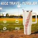 40oz Baseball Tumbler Baseball Gifts Stuff for Men Women Gift for Coach Lovers Fan Mom Stainless Steel Cup