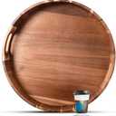 20" Acacia Large Wooden Serving Tray