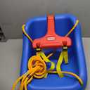 Little Tikes Snug 'n Secure Blue Swing with Adjustable Straps, 2-in-1 for Baby and Toddlers Ages 9 Months - 4 Years