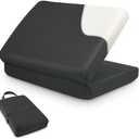 Travel Seat Cushion – Portable Memory Foam Cushion for Soft Support, Cushion Pad for Car Seat, Airplane, Bleacher, Airplane & Stadium Cushion for Long Sitting for Hip, Tailbone, Coccyx, Sciatica