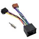 16Pin Aftermarket Stereo Wiring Harness for BMW 3 E30 E36 E46 E34 5 E39 Land Rover with Antenna Connector, 16-Pin Android Car Stereo Harness Adapter ISO Car Radio Stereo Wiring Harness Install Kit