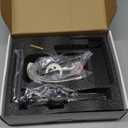 RUMOSE Matte Black Bathroom Faucets Set with Pop Up Drain Single Handle Bathroom Sink Faucet 1 & 3 Hole Waterfall Spout Vanity Faucet Kit with Deck Plate Rv Lavatory Basin Faucet, Stainless Steel