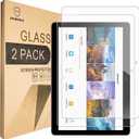 Mr.Shield [2-PACK] Designed For Huawei MediaPad T3 10 Inch / 9.6 Inch [Tempered Glass] Screen Protector [0.3mm Ultra Thin 9H Hardness 2.5D Round Edge] with Lifetime Replacement