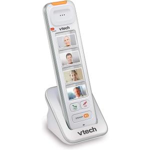 VTech SN5307 Amplified Photo DIAL Accessory Handset with Big Buttons & Large Display for SN5127 & SN5147 Senior Phone Systems, Photo Dial Handset, Cordless Phone System