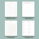 POPRUN Teacher Planner 2025-2026, (Letter Size - 8.5'' x 11'') Academic Lesson Planner (July 2025 - June 2026), with Monthly Tabs, Thick Papers, 2-Sided Pocket, Leather for Teachers, Champagne Gold