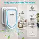 Plug-In Air Purifier 4 Pack Negative Ion Air Purifiers Ionizer for Home, Bedroom, Office, Basement Kitchen Air Freshener Odor Reducer Pets Smoke Smell (4)