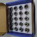M12X1.5 Lug Nuts - 20pcs OEM Wheel Lug Nuts Compatible with 2009-18 Focus/2012-18 Fusion/2013-2020 Escape/2018+ EcoSport/2011-19 Fiesta, Chrome Acorn Wheel Nuts