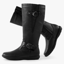 DREAM PAIRS Women's Wide Calf Knee High Faux Fur-Lined Flat Fashion Winter Boots with Side Zipper, Size 10