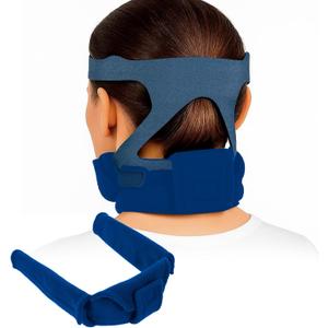 Vive CPAP Strap Cover for Neck - Neck Pad for BiPap Headgear Masks - Comfort & Prevent Lines - Universal Fit, Breathable, Machine Washable Cushions Accessories (Blue)