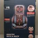 COMFIER Back Massager for Pain Relief Deep Tissue, Shiatsu Neck and Back Massager with Heat, Rolling & Compression Massage Chair Pad for Office Chair, Full Body Massage Chair Gift for Mom Dad (Soft Gray)