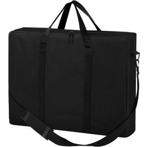 SIRUITON Folding Table Storage Bag, Portable 600D WaterProof Carry Bag for Folding Picnic/Camp Tables with Reinforcing Plate & Shoulder Strap, 48" D x 30" W x4.7 H Fits 8FT Folding Tablesbag only