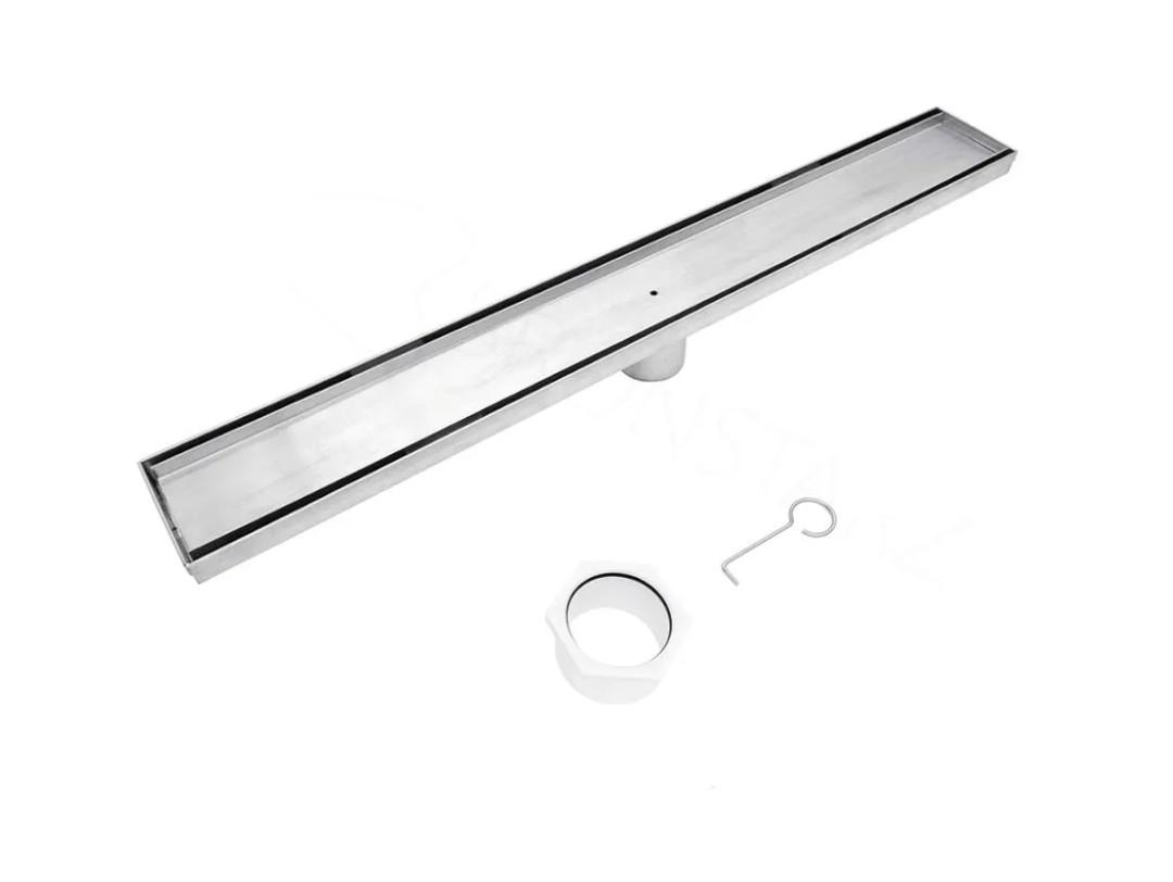 304 Stainless Steel Shower Drain, Removable Grate & Hair Catcher Bathroom Floor Drain with Waterproof Design for Tile Floor, CUPC Compliant (Tile Insert, 30 Inch)