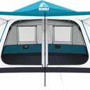Hewolf Instant Tent for 8 Person Camping, Waterproof Easy Pop Up Tent Sets Up in 60 Seconds for Family Outdoor Hiking & Backpacking with Carry Bag(Blue)