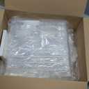 Tenceur 12 Pcs Plastic Single Pocket Wall Mount File Holder with Double Sided Adhesive Tape and Screws Wall File Hanging Folder Letter Paper Mail Organizer for Office Home Classroom (Clear)