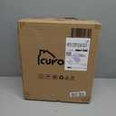 CUYOCA Storage Ottoman Bench Foldable Seat Footrest End of Bed Ottoman with Flipping Lid for Living Room, 75L, 30 inches Linen Fabric Beige