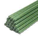YIDIE Sturdy Metal Garden Stakes 6 Ft Plastic Coated Steel Plant Sticks Tomato Stakes,Pack of 50