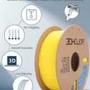 3DHoJor PLA Filament 1.75mm,3D Printer Filament,1kg Cardboard Spool (2.2lbs),Dimensional Accuracy +/- 0.03 mm,Vacuum Packaging,Odor Free,Clog Free, Fit Most 3D FDM Printer,Yellow