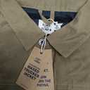 Huckberry Flint and Tinder Men's Flannel-Lined Waxed Trucker Jacket, Water & Weather Resistant Mens Jacket (Beige, M)
