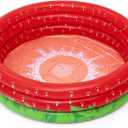 H2OGO! Bestway Sweet Strawberry Pool - 66" x H15 - Inflatable 3-Ring Play Pool, Kids,103 Gallon, Ages 2+