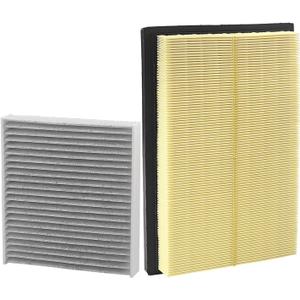 Cabin Engine Air Filter Kit Compatible with Toyota Lexus Vehicle 2018-2025 Camry, Corolla, Highlander,RAV4, Sienna, Venza, Avalon, ES250, ES300h, UX200, RX350h Replaces# 17801-77050, CA12289, CF12157