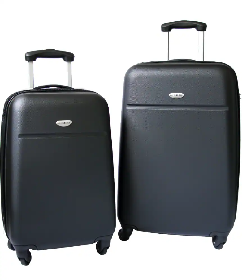 North Pak Hardside Luggage Set - Black, 2 pc