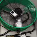 WARMLREC Industrial Fan 24 Inch Heavy Duty Drum 3 Speed 8800 CFM Air Circulation High Velocity Fan For Warehouse, Workshop, Factory, Commercial, Residential and Greenhouse Green