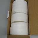 Jumterlee 9 Pack White Wide Mouth Mason Jar Lids with Silicone Rings, Plastic Mason Jar Lids,Plastic Canning Lids, Fit Ball,Kerr and More (White)