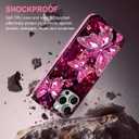 2 x Hekodonk for iPhone 16 Pro Max Case,Compatible with MagSafe,Glow in The Dark Full Body Rugged Protection Slim Shockproof Glossy Stylish Women Girls Case for iPhone 16 Pro Max 6.9 inch,Hot Pink