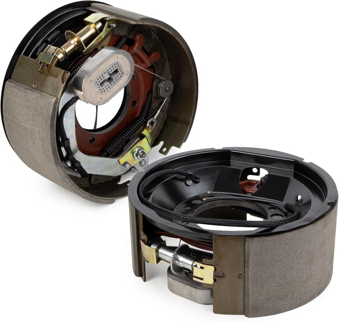KAKSEY 12-1/4"x 5" Electric Brake Assembly Pair, Compatible with 12K/15K Dexter Axles, Left and Right Electric Trailer Brakes
