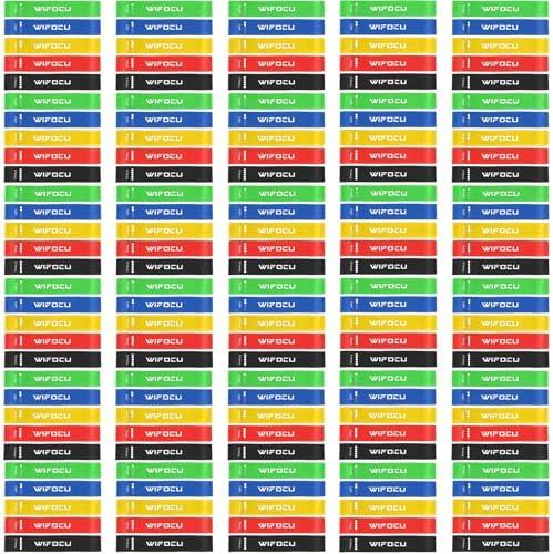 150 Pcs Bulk Fitness Resistance Bands Set for Gym Members Sports Class Students Gift, 5 Pieces Each with Storage & Carry Bag, Professional Grade Elastic Bands for Home Outdoor Workout Yoga Pilates