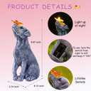 Goodeco Dog Statue with Solar Butterfly - Ideal Gifts for Mom, Dad or Birthdays, Beautifully Crafted Outdoor Decorations to Wow Your Guests
