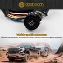 Dasbecan 56003 Trailer Wiring Harness Compatible with 2019-2025 Chevrolet Silverado 1500 2500HD 3500HD GMC Sierra 1500 2500HD 3500HD 4-Pin Connector Towing Wiring Kit