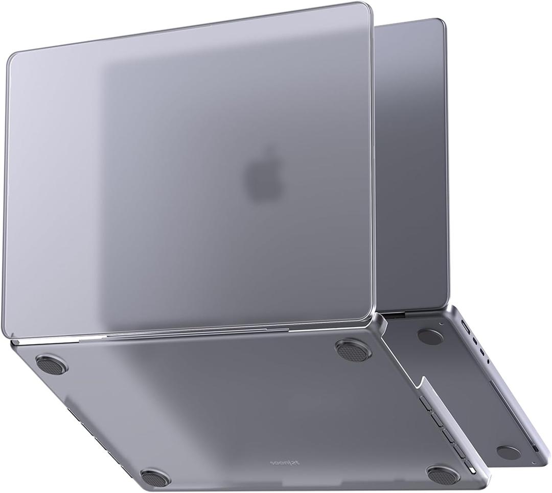 for MacBook Pro 16 inch Case M4 2025 2024-2021 M3 M2 M1 Pro/Max [100% Match Official Color] Protective Hard Cover Laptop - Space Gray Clear