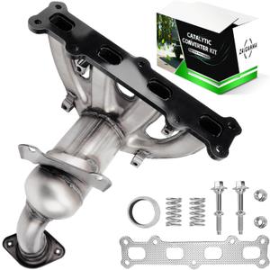 Front Catalytic Converter Compatible with 2007 2008 2009 2010 2011 2012 2013 2014 2015 2016 2017 Jeep Compass/Patriot 2.4L(4WD Only), 2007-2008 Dodge Caliber 2.4L, Direct-fit(EPA Compliant)