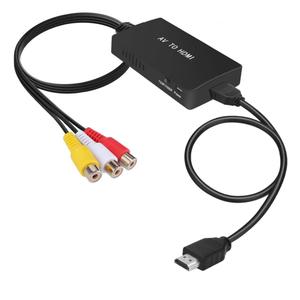 Tengchi RCA to HDMI Converter, Composite to HDMI Adapter Support 1080P PAL/NTSC Compatible with PS one, PS2, PS3, STB, Xbox, VHS, VCR, Blue-Ray DVD Players