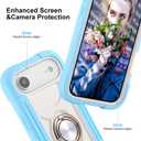 MARKILL Compatible with iPhone Air Case 6.5 Inch 2025 with 360 Degree Rotate Ring Stand, Military Grade Drop Protection Full Body Rugged Protective Case Kids