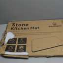 Snuggery Large Stone Drying Mat for Kitchen Counter, 24 "*16" Dark Gray) | Fast Absorption, Quick Drying, Natural Diatomaceous Earth, Non-Slip Base, One-Piece Design for Dishes or Dish Racks
