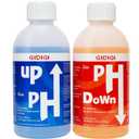 Hydroponics pH Up Down Solution pH Control Kit,pH Adjuster for Hydroponic, Aquaponic, Balance Nutrient Solution, Include pH Test Strips(8.45oz/250ml)