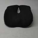 Extra Large Memory Foam Seat Cushions for Office Chairs, Pressure Relief Seat Cushion for Tailbone Pain Relief, Sciatica & Back Pain, Ergonomic Office Chair Cushion for Long Sitting & Driving (Black)