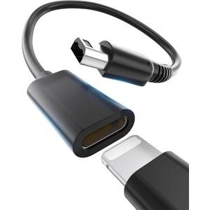 Charging Adapter for Nintendo 3DS / 2DS / DSi Compatible with Lightning Cable 10cm Short Cable Power Only (1)